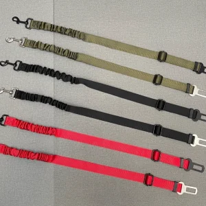 2 Pack ,Dog Seat Belt Leash Pet Seatbelt Car ELASTIC Safety Adjustable Harness